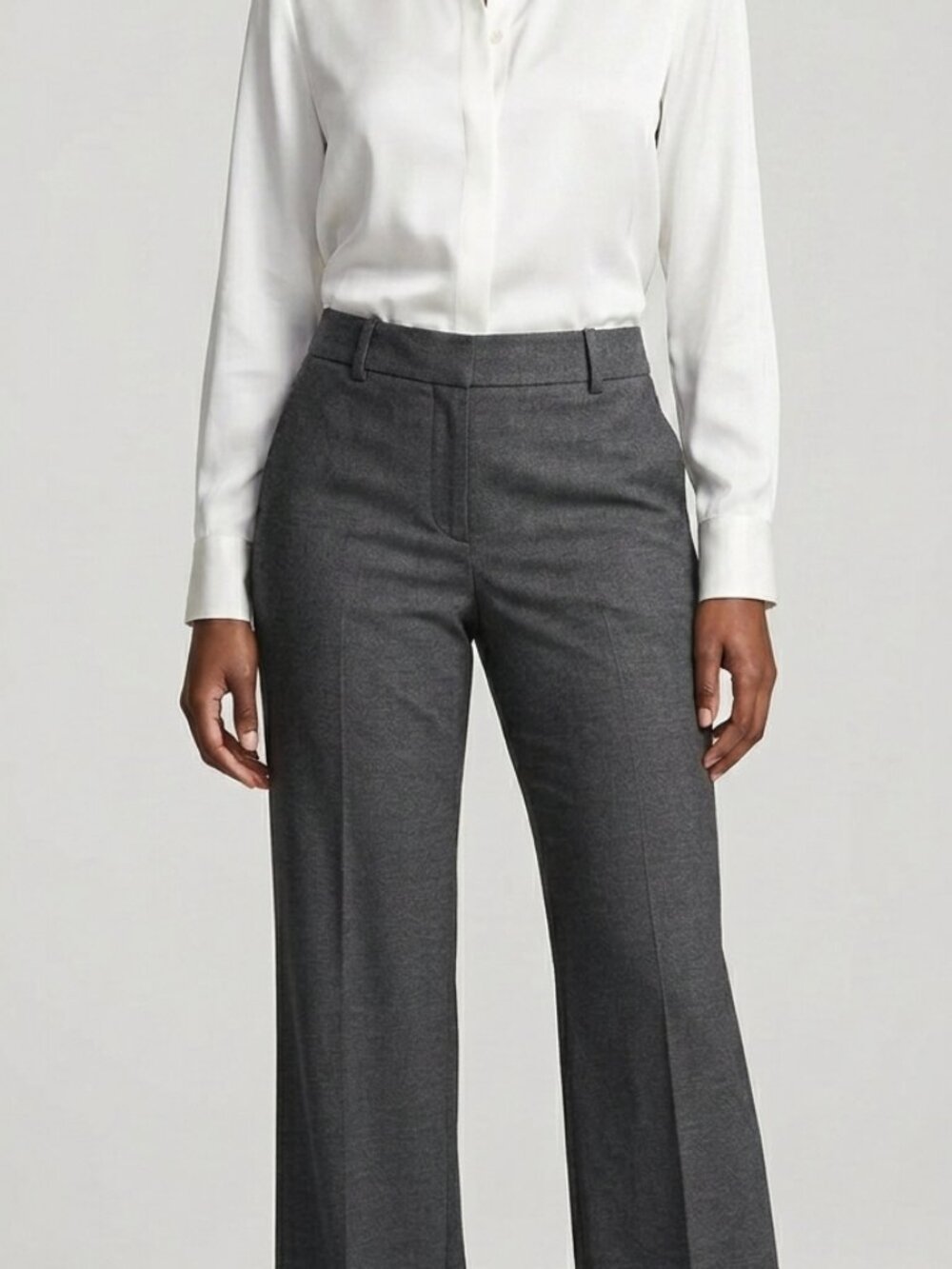 Ann Taylor Factory Gray Tailored Trousers